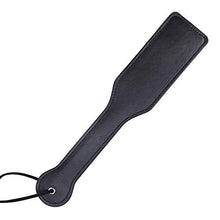 Load image into Gallery viewer, VENESUN Faux Leather Slut Spanking Paddle for Sex Play, 12.8inch Total Length Paddle for Adults, Black
