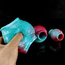 Load image into Gallery viewer, Liquid Silicone Penis Sleeve Dildos Extender Reuseable Men Delay Cock Ring Enlargement YC-2201 (S)
