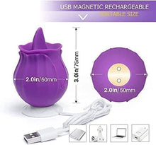 Load image into Gallery viewer, Sex Tongue for Licking ?Rose Toy for Woman Clitorals Stimulate, Electric Women Relaxing Sex Toys, Woman Suction 10 Modes Vibrating Toy-S3 (Color : Purple)
