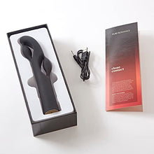 Load image into Gallery viewer, Pure Romance Close Contact | Rechargeable Silicone Rabbit Massager with 5 Speeds and 7 Pulse Patterns | Premium Dual Action Sex Toy for Women Black
