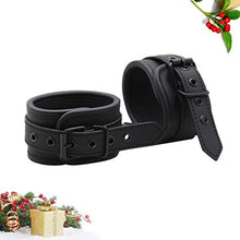 Load image into Gallery viewer, Healifty 1 Pair Ankle Cuffs Role Cuff Adjustable Soft Wrap-Around Leather Bondage
