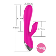 Load image into Gallery viewer, Rechargeable Rabbit Vibrator Dildo Adult Women Sex Toy Female Sexual Tool Vibrating Wand Massager 10 Modes 6 Speeds Handheld Portable
