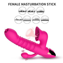 Load image into Gallery viewer, Oral Licking Clitoris Stimulate Masturbate Vibrator Sex Toys Telescopic Tongue Dildo Vagina Vibrator Massager for Women ZD0330
