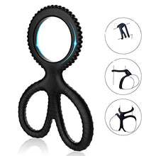 Load image into Gallery viewer, 4in Adult Couple Silicone Scissors Lock Sperm Ring Delay Sex Penis Ferrule Sexy Toys SM Urethral Cock Bondage Gear Accessories for Women Men Unisex
