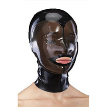 Load image into Gallery viewer, SMGZC Latex Head Cover Sexy Latex Head Hood Rubber HeadMask Back Zipper for Cosplay Party Club Wear (XL)
