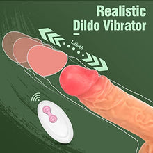 Load image into Gallery viewer, Realistic Dildo Sex Toy, 8.7 Inch Thrusting Dildos Vibrator for Women Pleasure with 8 Vibrating Rotation and Heating, Silicone Suction Didlo Telescopic Penis for G Spot Clitoral Anal Stimulation
