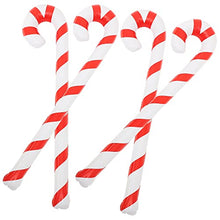 Load image into Gallery viewer, LUOZZY 8 Pcs Christmas Inflatable Candy Canes Xmas Inflatable Sticks Candy Canes Party Props (90CM Stripped)
