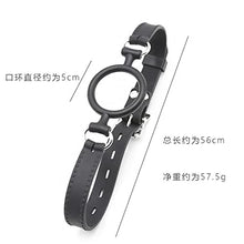 Load image into Gallery viewer, Silicone Ring Gag Flirting Open Mouth Plug O-Ring During Sexual Bondage Slave Role Play Adult Erotic Game for Couples Sex Toys
