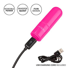 Load image into Gallery viewer, CalExotics Tiny Teasers Mini Bullet - Adult Rechargeable Vibe Massager - Waterproof Travel Size Sex Toys for Couples - Pink
