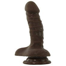 Load image into Gallery viewer, Doc Johnson The D - Super D 6 Inch - ULTRASKYN - 6.5&quot; Long and 1.5&quot; Wide - Strong Suction Cup Base - O-Ring Harness Compatible Dildo - Chocolate
