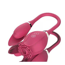 Load image into Gallery viewer, The Rose Toy for Women - Rose Vibrator, Rose Lick Sucking Toy, Clitorial Suction Toy for Women, Rose Vibrant Licker G-spot Massager Rose Adult Toy Game Clitoral Nipple Licker for Ladies Men Couples.
