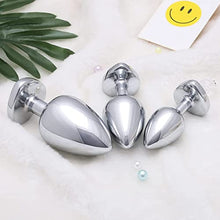 Load image into Gallery viewer, Anal Plug Anal Beads Buttplug But Plug Sex Toys Plug Anal Sexuales Anal Trainer Luxury Jewelry Design Fetish Anal Butt Plug Adult Toys Butt Toys But Plug for Women Butt Plus Beginners Set(Blue)
