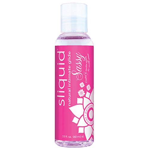 Sliquid Sassy Intimate Gel Booty Formula 2oz with Free Bottle of Adult Toy Cleaner