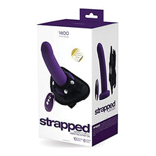 Load image into Gallery viewer, VeDO Strapped Rechargeable Vibrating Strap On Dildo and Harness (Deep Purple)
