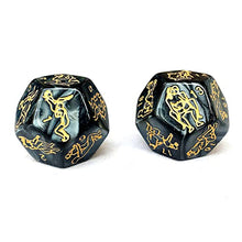 Load image into Gallery viewer, 4PCS Black Sex Dice for Couples Naughty Sex Dice for Couples Game Sex Dice Games for Adults Bedroom Acrylic Dice Set Dice Games P4
