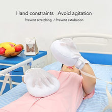 Load image into Gallery viewer, Medical Double Security Mitt Dementia Restraint Glove Fingers Separated Soft Breathable Hand Restraint Glove for Patients and Caregivers
