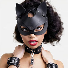 Load image into Gallery viewer, LYWBYXGS BDSM Eye Mask Sex Bondage Adult Game Couples Leather Harness Mask for Women Men Cosplay Masquerade Carnival Party Mask 9 Style (Color : Black mask)
