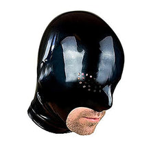 Load image into Gallery viewer, BERMEL Latex Hood Rubber HeadMask,Latex Head Cover,Back Zipper,Natural Latex Handmade for Unisex Cosplay Club Wear (XS)
