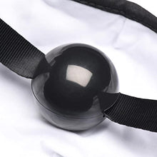 Load image into Gallery viewer, MASTER SERIES Under Cover Ball Gag Face Mask for Men Women &amp; BDSM Couples. Breathable Cotton Face Mask with Hidden Rubber Ball Gag. Machine Washable - Black
