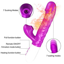 Load image into Gallery viewer, Thrusting Rabbit Vibrator for Women,Heating Function Vibrator Adult Sensory Toys G Spot Sex Toy with 3 Telescopic &amp; 7 Vibration Modes,Adult Sex Toy with Quiet Dual Motors for Solo Sex or Couples
