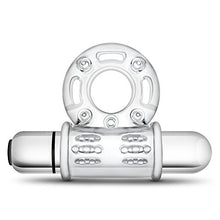 Load image into Gallery viewer, Stay Hard - 10 Function Vibrating Bull Ring - 10 Vibrating Functions Cock Ring -- Clitoral Stimulating Vibrating Cockring - Waterproof --Sex Toy for Men - Sex Toy for Couples (Clear)
