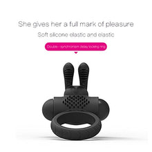 Load image into Gallery viewer, Electric Vibrating Cock Ring Rabbit Penis Ring Time Delay Ring Enhancing Adult Toys Sex Stimulator for Men
