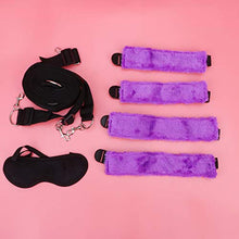 Load image into Gallery viewer, SOIMISS Adult Handcuff Bed Cuffs Leg Cuffs Bed Bondage Restraints Wrist and Ankle Restraints Soft Blindfolds for Women Lover Toy
