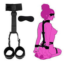 Load image into Gallery viewer, Door Sex Swing Sling for Couples Adult Six Harness Swivel Ropes Slings for Adult Bedroom Love Hanging Fetish Doorway Belt with Handles Games black003
