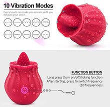 Load image into Gallery viewer, Dual Head Sex Tongue for Licking and Sucking, Rose Toy for Women, Clitorals Stimulator, Electric Women Relaxing Toy, Woman Suction 10 Modes
