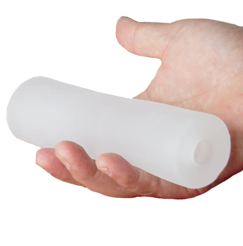 Portable Male Masturbator Silicone Penis Sleeve Pump Vacuum Comfort Cylinder Accessories (Transpaent)