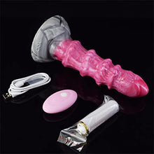 Load image into Gallery viewer, 8.07&quot; Vibrating Dildo Monster Silicone Dildo Anal Plug Toy, Remote Condrol Couples Dildo Vibrator Anal Dildo with Suction Cup, Realistic Flexible Dildo Adult Sex Toy
