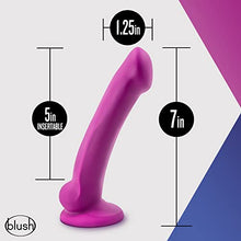 Load image into Gallery viewer, Blush Avant Ergo Mini Silicone 7.25 Inch Dual Density Dildo, Suction Cup Harness Compatible, Sex Toy for Adults, Violet
