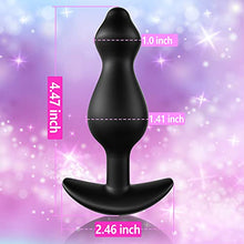 Load image into Gallery viewer, Anal Plug, Silicone Anal Beads Butt Plug for Comfortable Long-Term Wear Prostate Massager Sex Toy with Narrow Flared Base &amp; Long Neck for Men Women TJIJP
