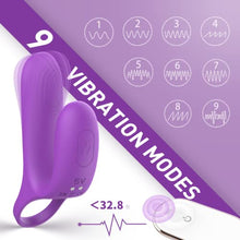 Load image into Gallery viewer, 1 Silicone Vibrating Cock Ring with Remote Control+1Personal Sexual Massager
