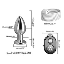 Load image into Gallery viewer, Vibrating Butt Plug Anal Toys, Anal Vibrator Prostate Stimulor Toys with Remote Control, 10 Vibration Modes Anal Sex Toys, Adult Plugs Butt for Women Men Pleasure, Personal Massager for Couple (Small)
