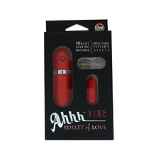 Load image into Gallery viewer, Ahhh Vibe Bullet of Love Remote Control Bullet, Red
