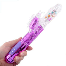 Load image into Gallery viewer, Thrusting G Spot Adult Toy Vibrator Telescopic Sucking Rose for Women Butterfly Rotating Rabbit Clitoral Wand Swing Clitoralis pleasurable Heat Training Flexible Anal Large
