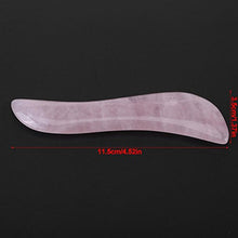 Load image into Gallery viewer, Natural Rose Quartz Scraping Plate, GuaSha Scraping Massage Tool, Gua Sha Board Guasha Massage Face Massaging Tool for Anti Aging Treatments
