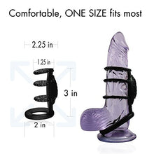 Load image into Gallery viewer, Doctor Love&#39;s Zinger Vibrating Cock Cage Enhancer Ring Sleeve, Black
