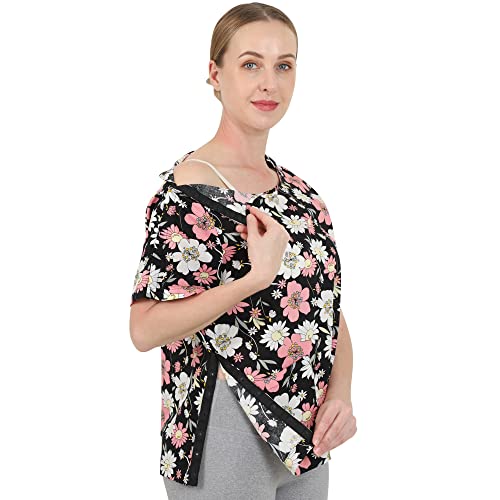 TOMMHANES AMISGUOER Shoulder Surgery Rehab Clothes Women Post Surgery Shirt Shoulder Surgery Clothes Patient Shirt(KF05-XL)