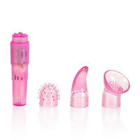 CalExotics First Time Travel Teaser Kit - Waterproof Bullet Vibrator - Adult Toys for Couples - Pocket Massager with Pleasure Tips - Pink