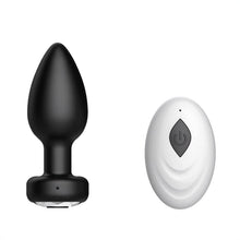 Load image into Gallery viewer, Vibrating Anal Plug Prostate Massager 10 Speed Butt Vibrator Medical Grade Silicone Waterproof Sex Toy for Men,Women or Couples, Black
