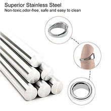 Load image into Gallery viewer, Tabuy Stainless Steel Male Cock Ring Glans Ring Metal Penis Ring Delayed Ejaculation Increase Stimulation Sex Toys for Men (Medium)
