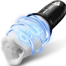 Load image into Gallery viewer, Automatic Rotating Male Masturbator, Vibrating Male Masturbators Cup with 5 Rotation &amp; 10 Vibration Modes for Penis Stimulation, Electric Pocket Pussy Male Stroking Toy, Adult Male Sex Toys for Men
