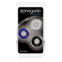 Renegade Stamina Rings - Set of 3 with Free Bottle of Adult Toy Cleaner