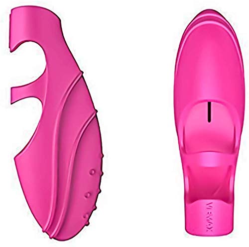 Qieaut Silicone Finger Vibrator, Clitoral and G spot Bullet Vibrator, Ladies Foreplay Finger cots, G spot Mini Finger cots, Happy Finger Massage Gloves, Sex Toys