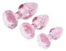 Load image into Gallery viewer, Glitter Gem Anal Plug Set - Pink
