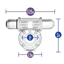 Load image into Gallery viewer, Stay Hard - 10 Function Vibrating Bull Ring - 10 Vibrating Functions Cock Ring -- Clitoral Stimulating Vibrating Cockring - Waterproof --Sex Toy for Men - Sex Toy for Couples (Clear)
