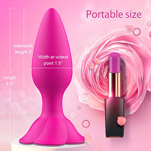 Load image into Gallery viewer, Rose Anal Plug Silicone Butt Plug for Anal Play, Anal Sex Toy Waterproof Adult Toy for Women Pleasure Pink
