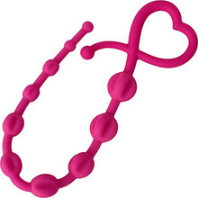 Load image into Gallery viewer, Hearts n Spurs Silicone Anal Beads- Pink
